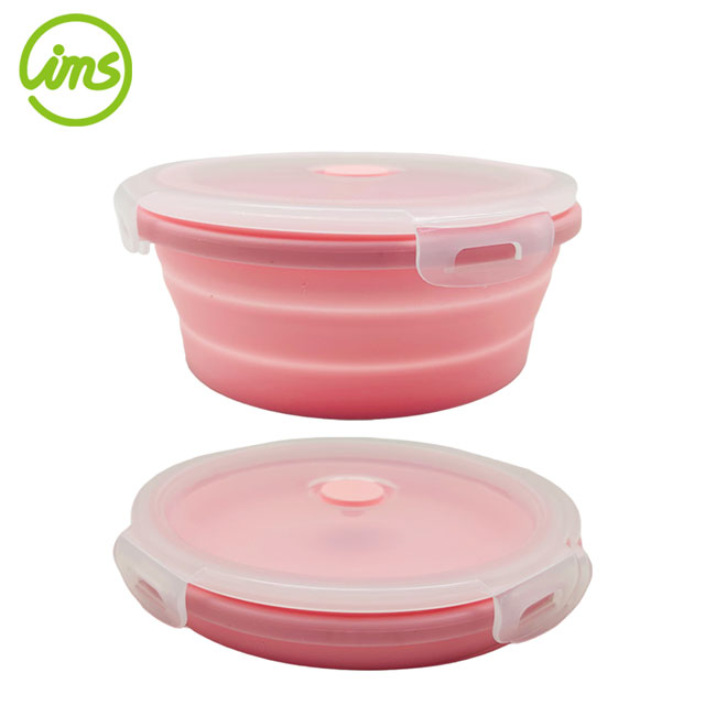 Made in Vietnam 7.1" Round Silicone  Collapsible Food Storage